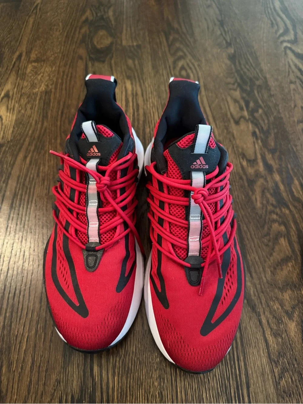 adidas Red and Black Men's Athletic Shoes